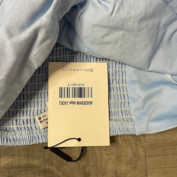 NWT Hello Molly strapless mini DRESS BLUE size XL - Picture 4 of 5